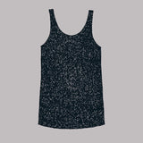Black sequin embellished sleeveless tank dress with scoop neckline on grey background — Mikuta | Endless UAE