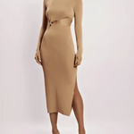 Mila Twist Front Knit Midi Dress - Endless - UAE Rental and Resale for Women's Fashion