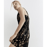 Mini Dress with Metallic Print Black - Endless - UAE Rental and Resale for Women's Fashion