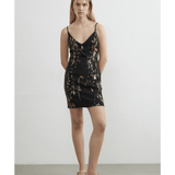 Mini Dress with Metallic Print Black - Endless - UAE Rental and Resale for Women's Fashion