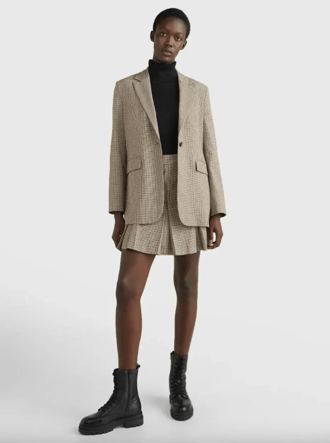 Mini Houndstooth Blazer & Skirt Co-ord - Endless - UAE Rental and Resale for Women's Fashion