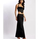 Missy Maxi Satin Skirt - Endless - UAE Rental and Resale for Women's Fashion