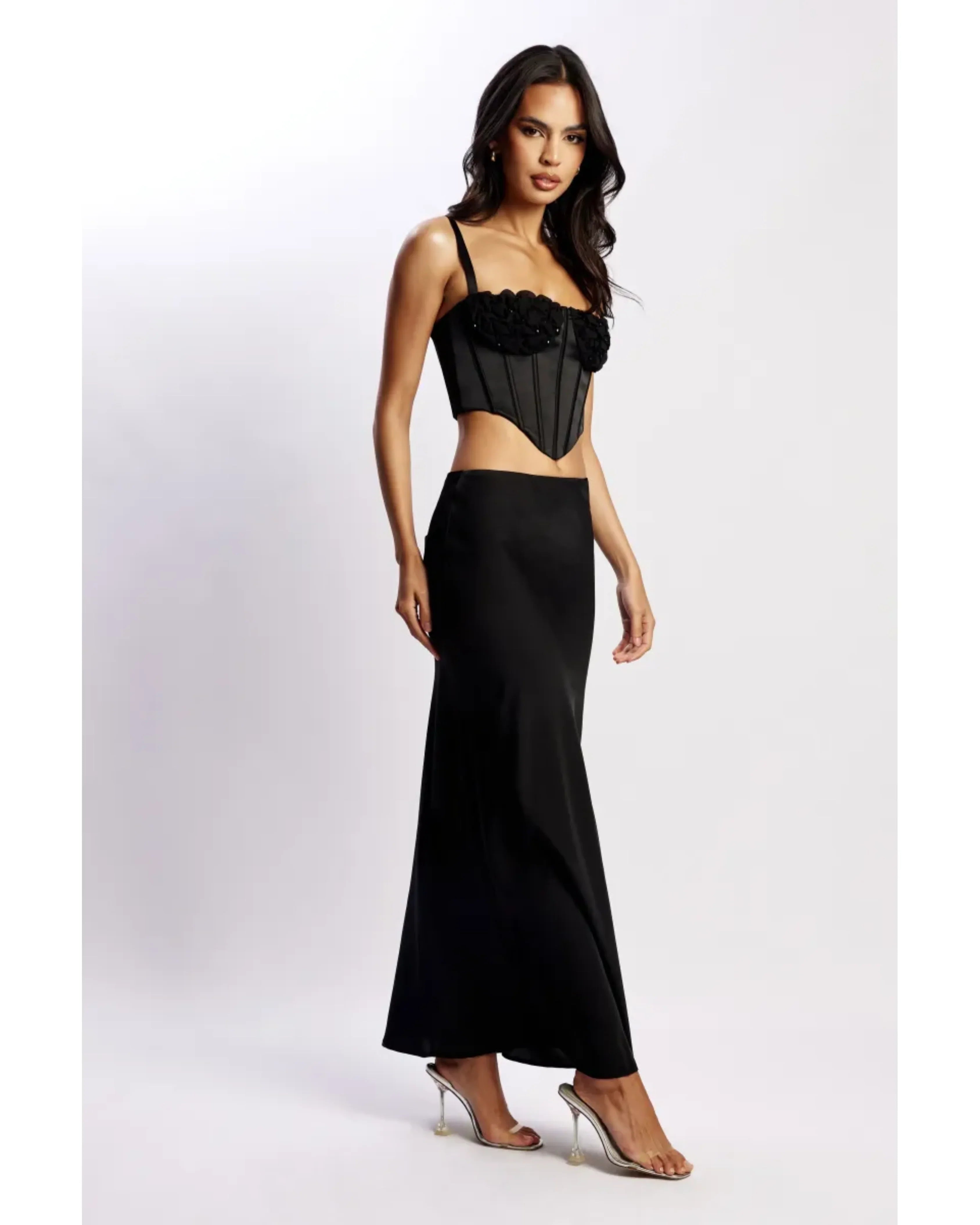 Missy Maxi Satin Skirt - Endless - UAE Rental and Resale for Women's Fashion