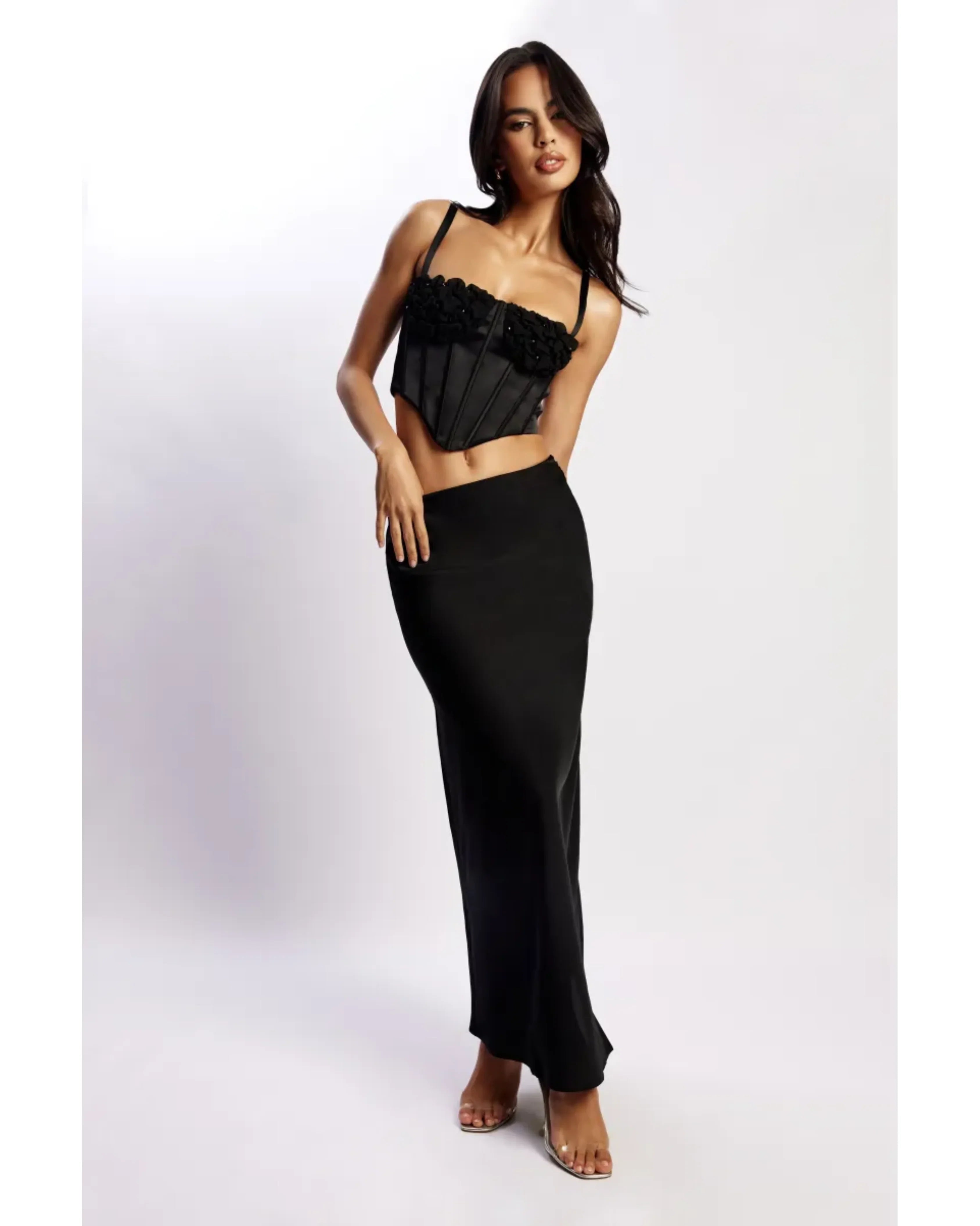 Missy Maxi Satin Skirt - Endless - UAE Rental and Resale for Women's Fashion