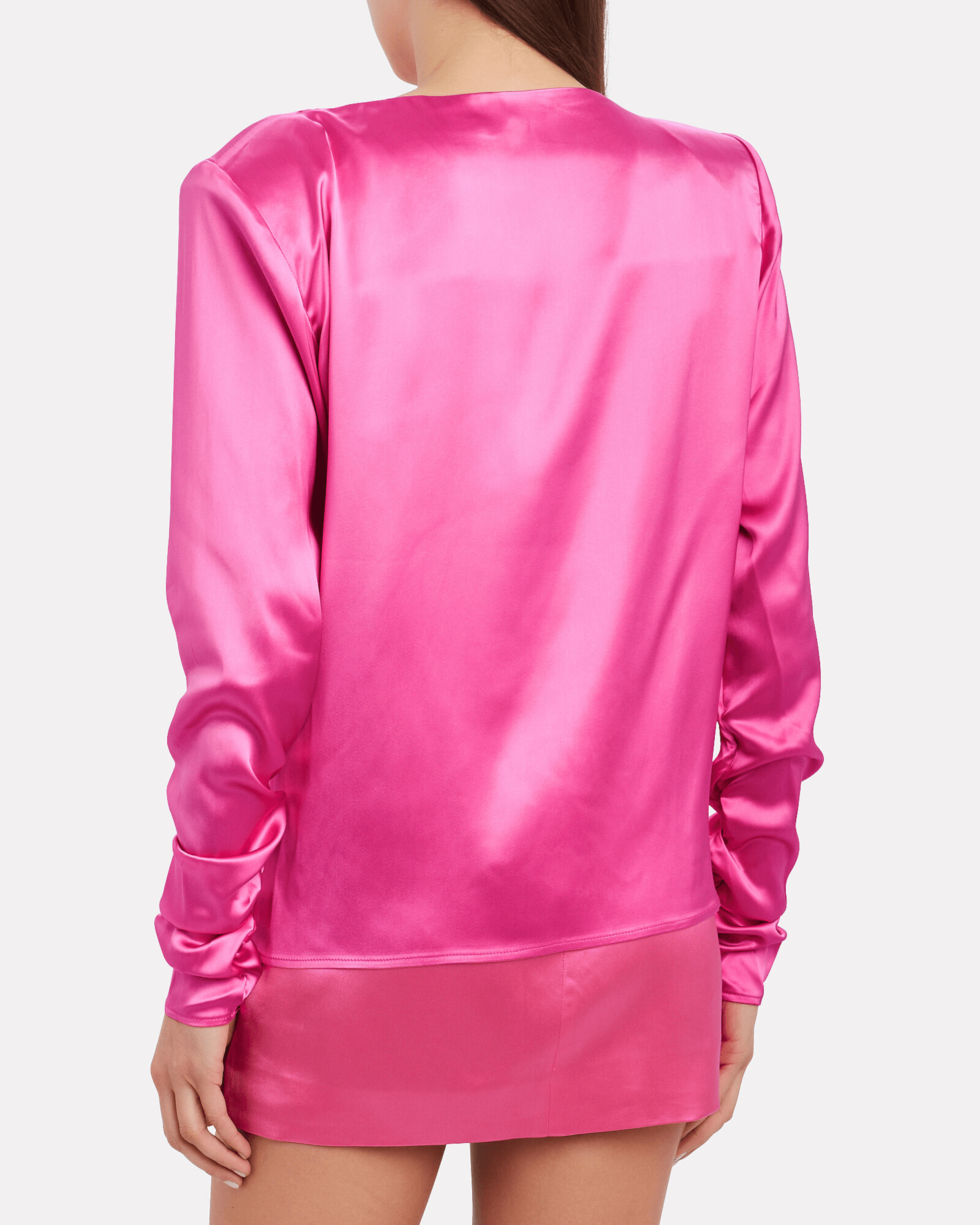 Modena Satin Boat Neck Top - Endless - UAE Rental and Resale for Women's Fashion