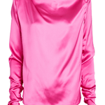 Modena Satin Boat Neck Top - Endless - UAE Rental and Resale for Women's Fashion