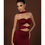Monique Maxi Dress - Cherry - Endless - UAE Rental and Resale for Women's Fashion