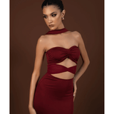 Monique Maxi Dress - Cherry - Endless - UAE Rental and Resale for Women's Fashion