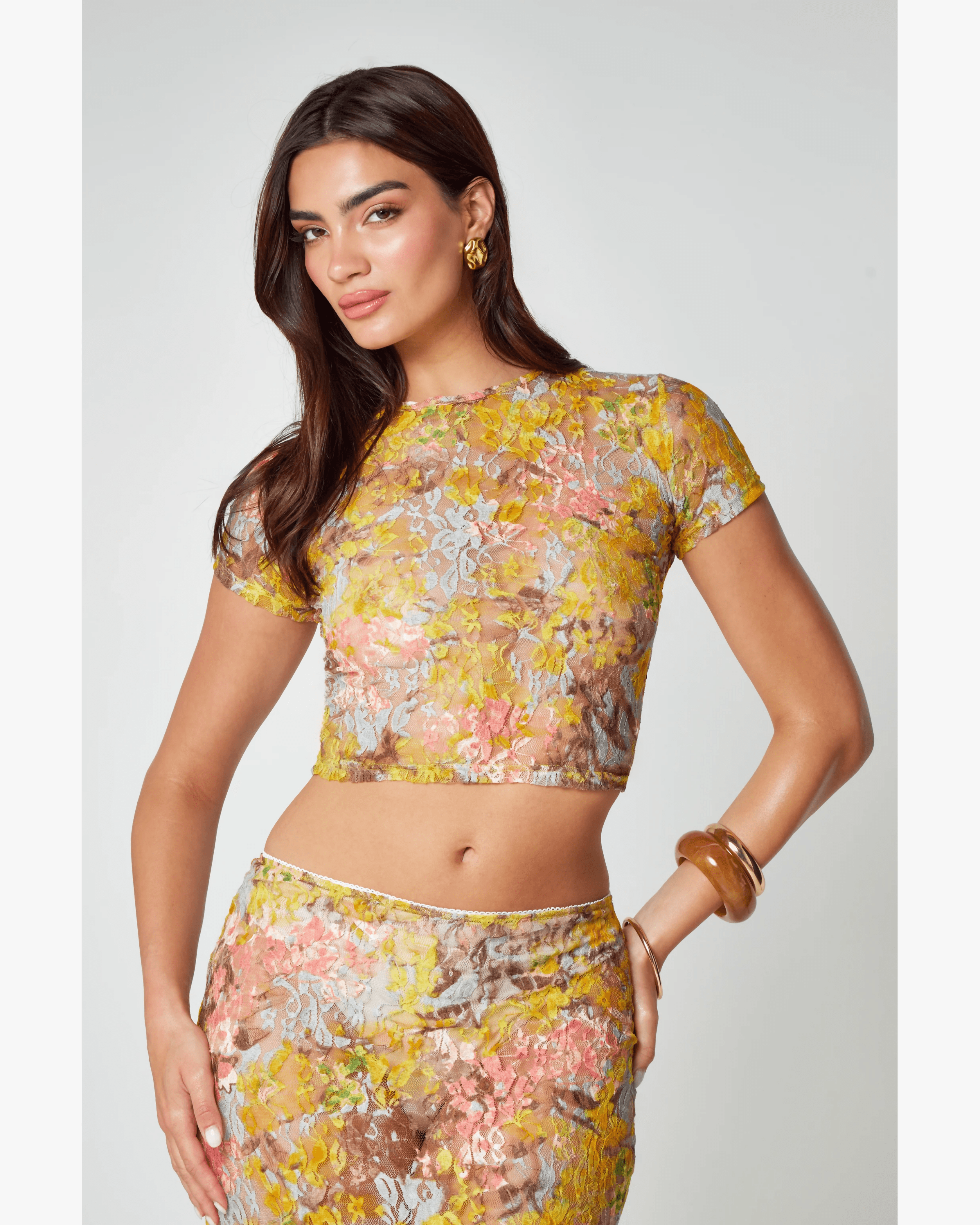 Multi Lace Co-Ord Set - Endless - UAE Rental and Resale for Women's Fashion