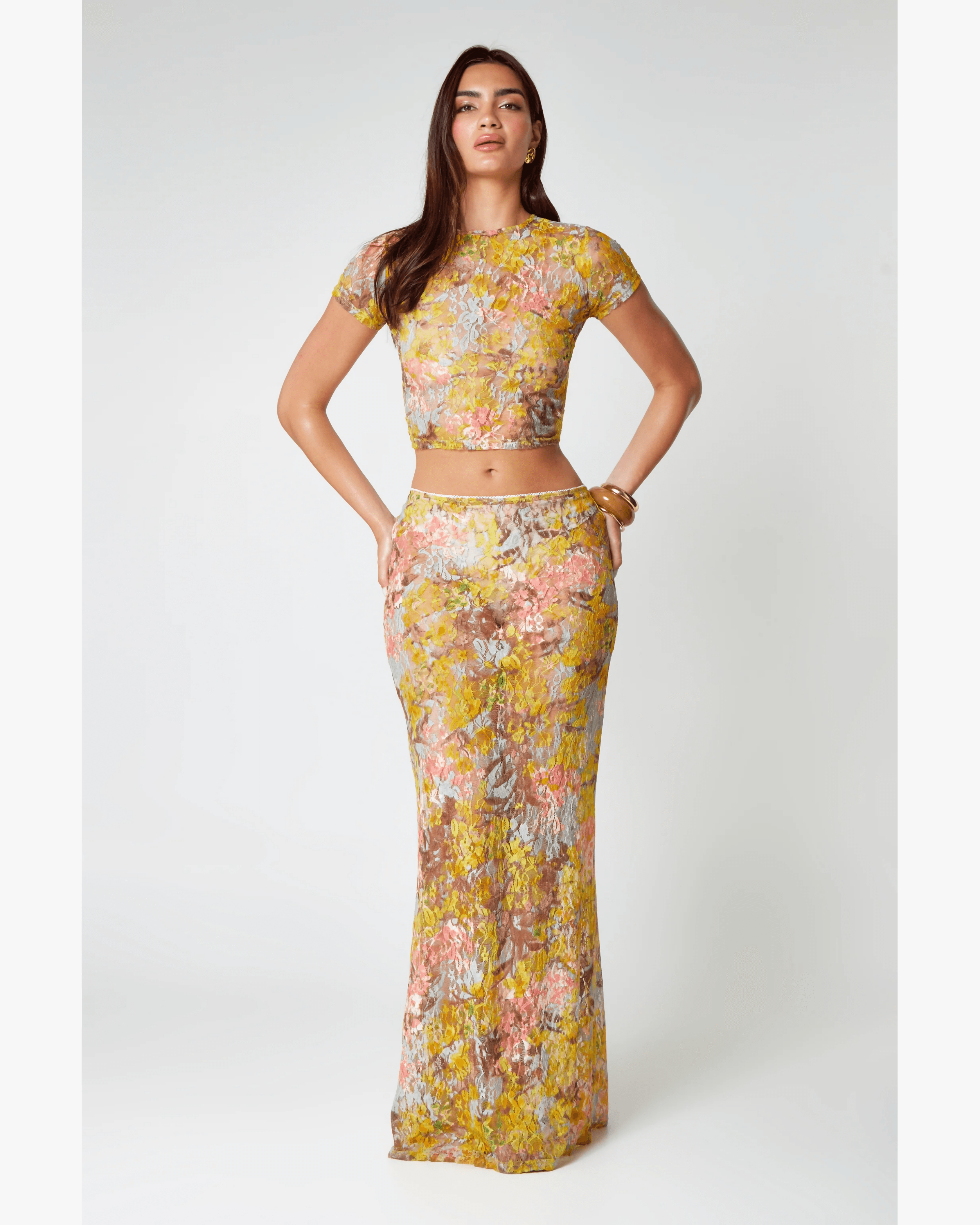 Multi Lace Co-Ord Set - Endless - UAE Rental and Resale for Women's Fashion