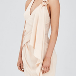 Musee Sand Halter Mini Dress - Endless - UAE Rental and Resale for Women's Fashion