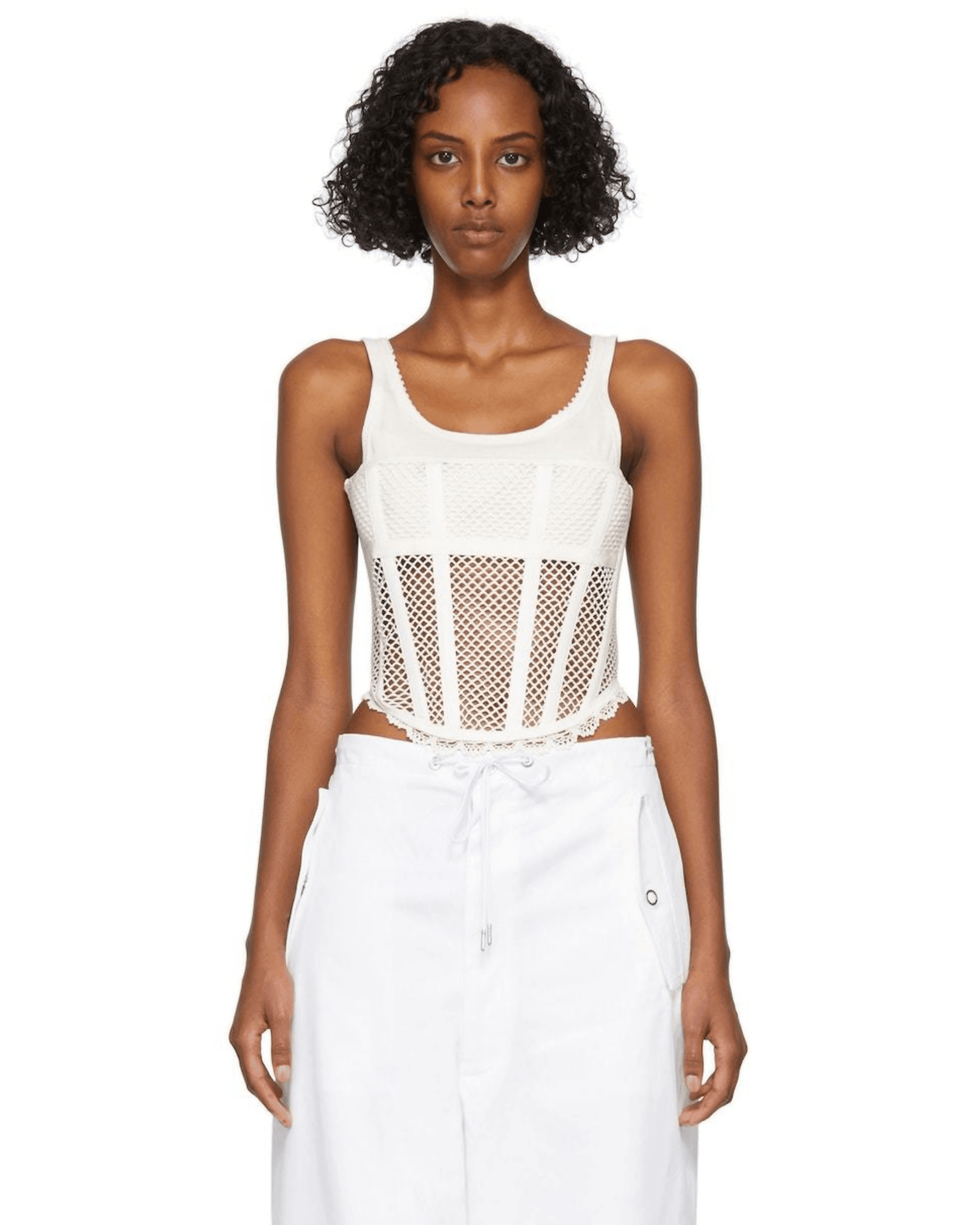 Net Lace Suspended Corset Top - Endless - UAE Rental and Resale for Women's Fashion