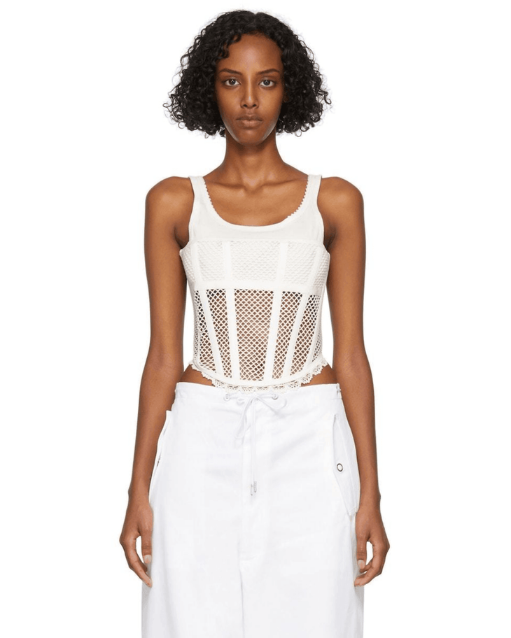 Net Lace Suspended Corset Top - Endless - UAE Rental and Resale for Women's Fashion