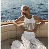 Net Lace Suspended Corset Top - Endless - UAE Rental and Resale for Women's Fashion