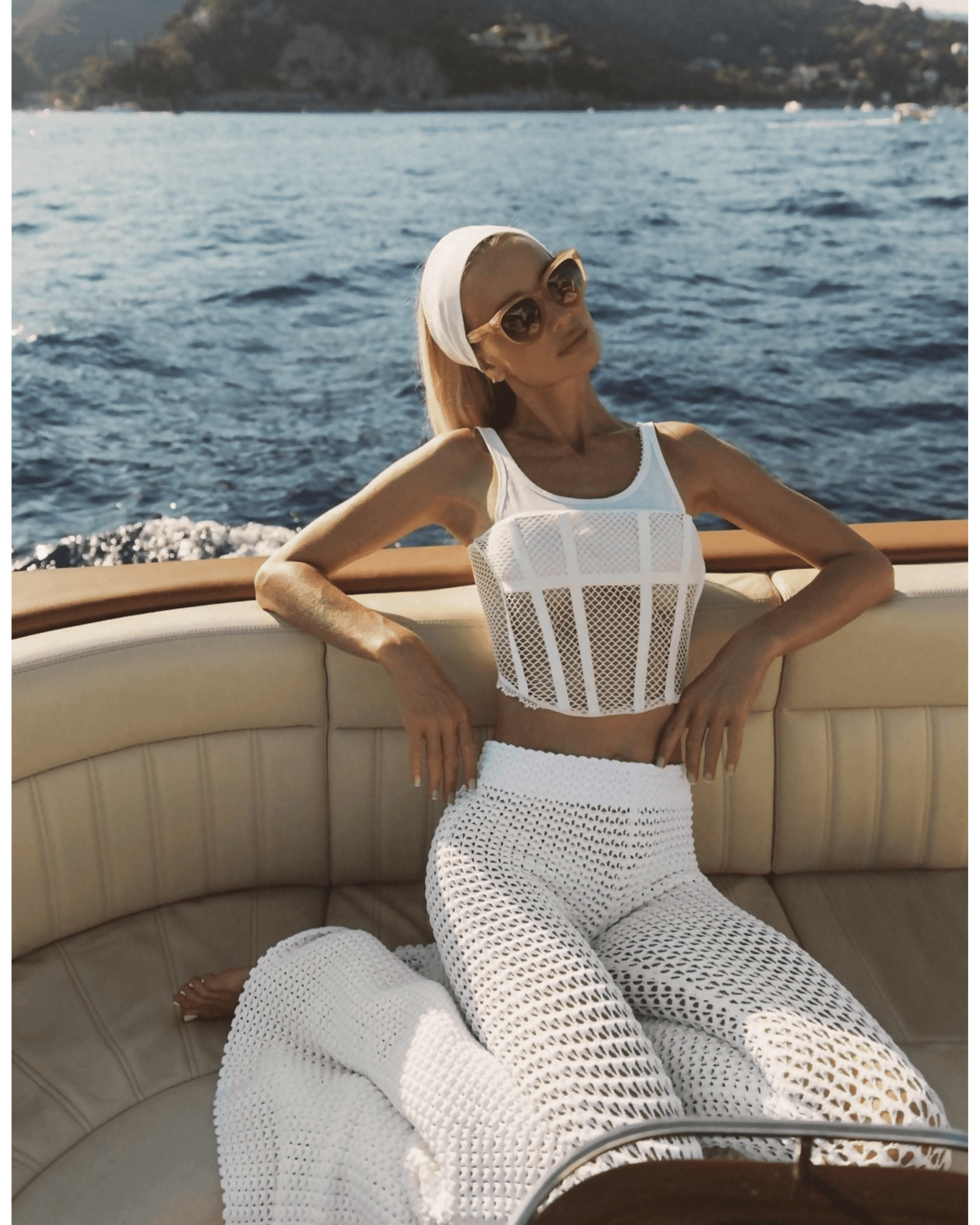 Net Lace Suspended Corset Top - Endless - UAE Rental and Resale for Women's Fashion