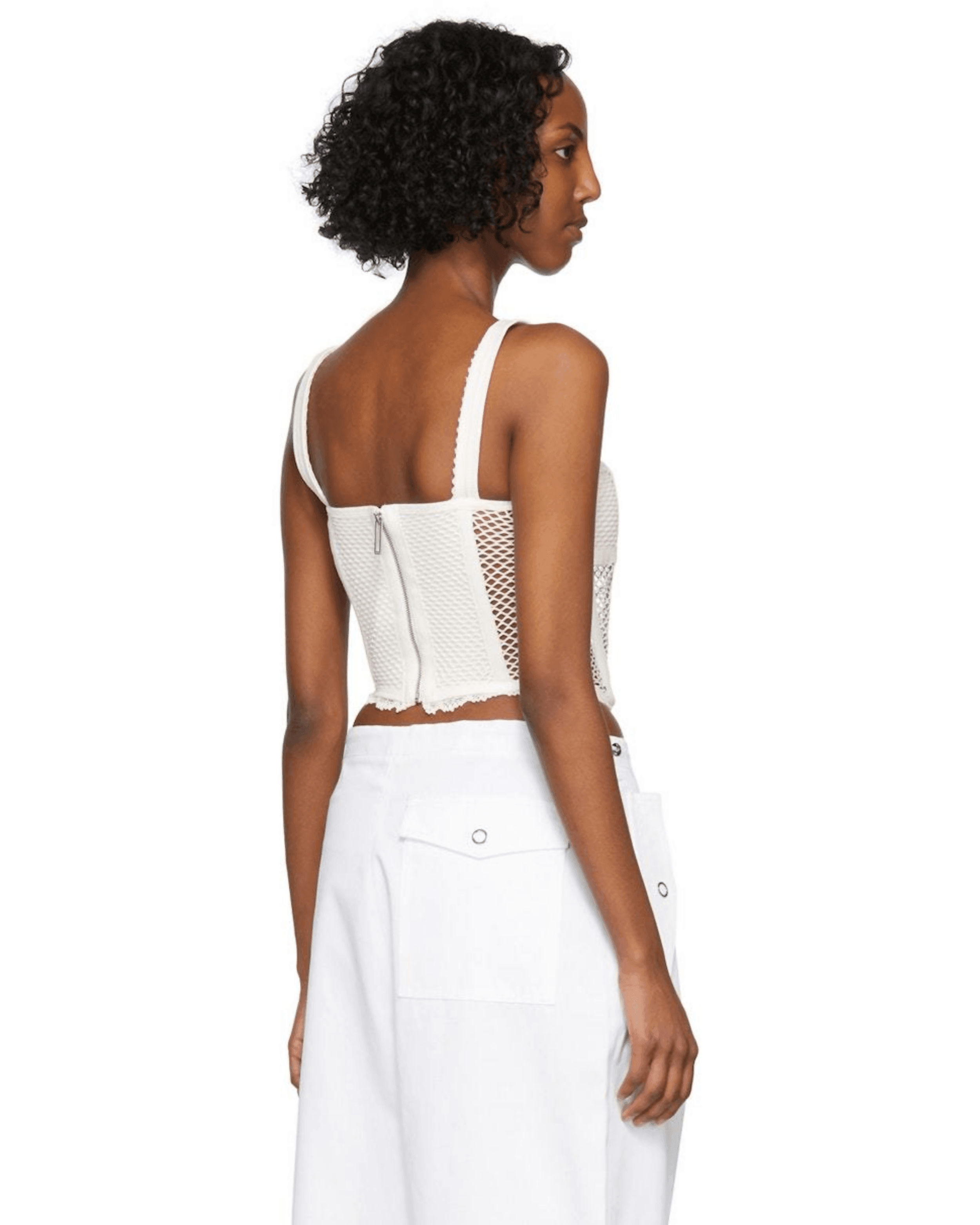 Net Lace Suspended Corset Top - Endless - UAE Rental and Resale for Women's Fashion