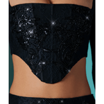 Neve Long Sleeve Corset Top & Romy Embellished Mini Skirt Set - Endless - UAE Rental and Resale for Women's Fashion