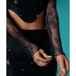 Neve Long Sleeve Corset Top & Romy Embellished Mini Skirt Set - Endless - UAE Rental and Resale for Women's Fashion