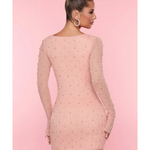 Nice Long Sleeve Deep Plunge Mini Dress - Endless - UAE Rental and Resale for Women's Fashion