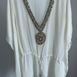 Obsidian Kaftan in Cream - Endless - UAE Rental and Resale for Women's Fashion