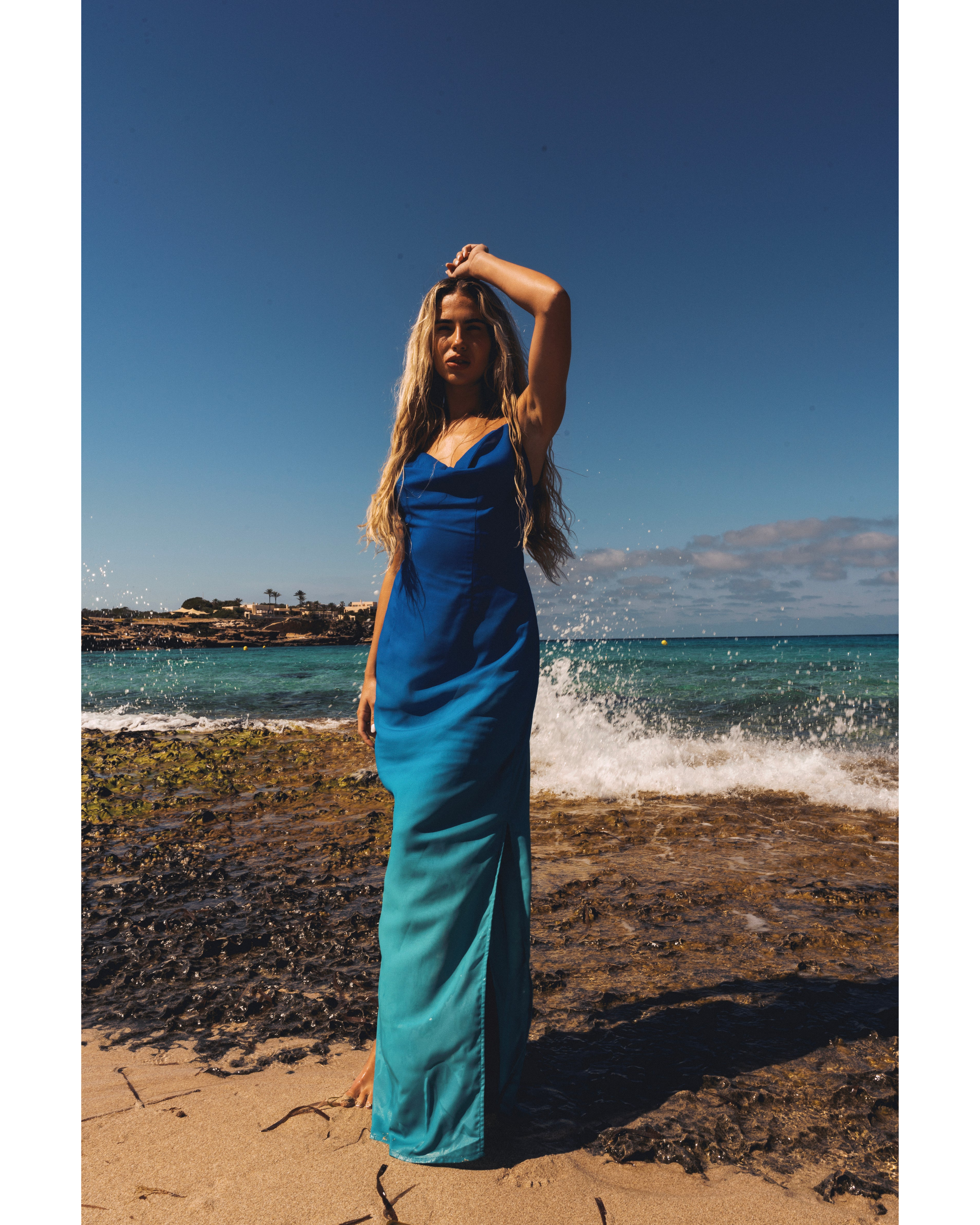 Oceania Ombre Backless Maxi Dress - Endless - UAE Rental and Resale for Women's Fashion