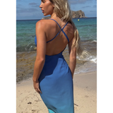 Oceania Ombre Backless Maxi Dress - Endless - UAE Rental and Resale for Women's Fashion
