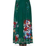Emerald Wide Leg Pant with Gathered Pockets and Floral Print — Camilla | Endless UAE