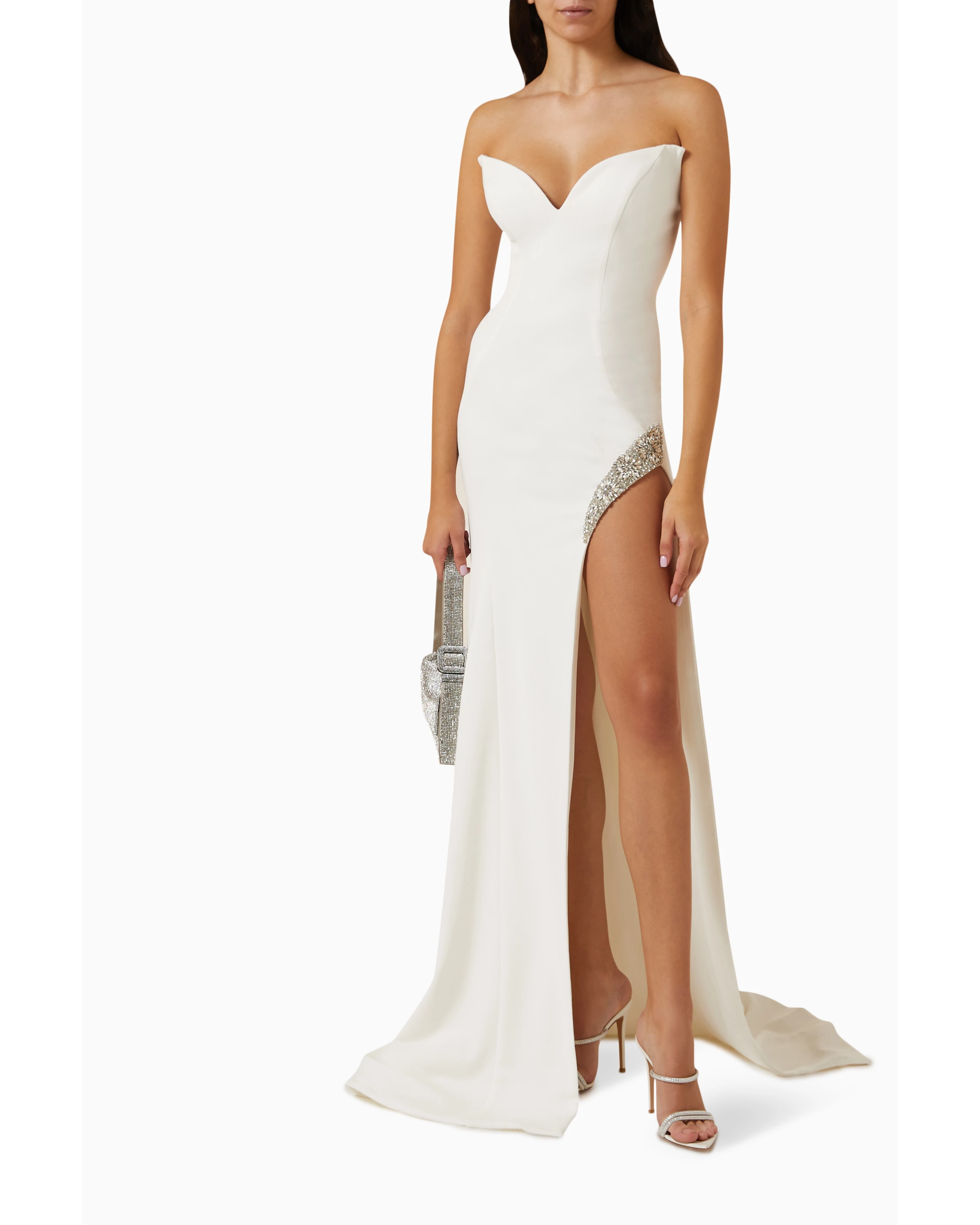 Off-shoulder Cape-sleeve Mermaid Gown - Endless - UAE Rental and Resale for Women's Fashion