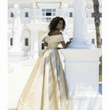 Off The Shoulder Dress with Overskirt - Endless - UAE Rental and Resale for Women's Fashion