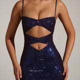 Ayleen Embellished Cut-Out Mini Dress