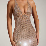 Munira Embellished Plunge Midaxi Dress