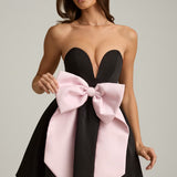 Norina Bow-Detail Corset Mini Dress