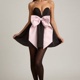 Norina Bow-Detail Corset Mini Dress
