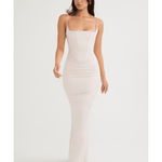 Olivette Crystal Satin Corset Maxi Dress - Endless - UAE Rental and Resale for Women's Fashion