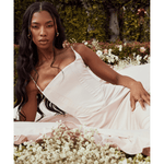Olivette Crystal Satin Corset Maxi Dress - Endless - UAE Rental and Resale for Women's Fashion