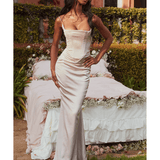 Olivette Crystal Satin Corset Maxi Dress - Endless - UAE Rental and Resale for Women's Fashion
