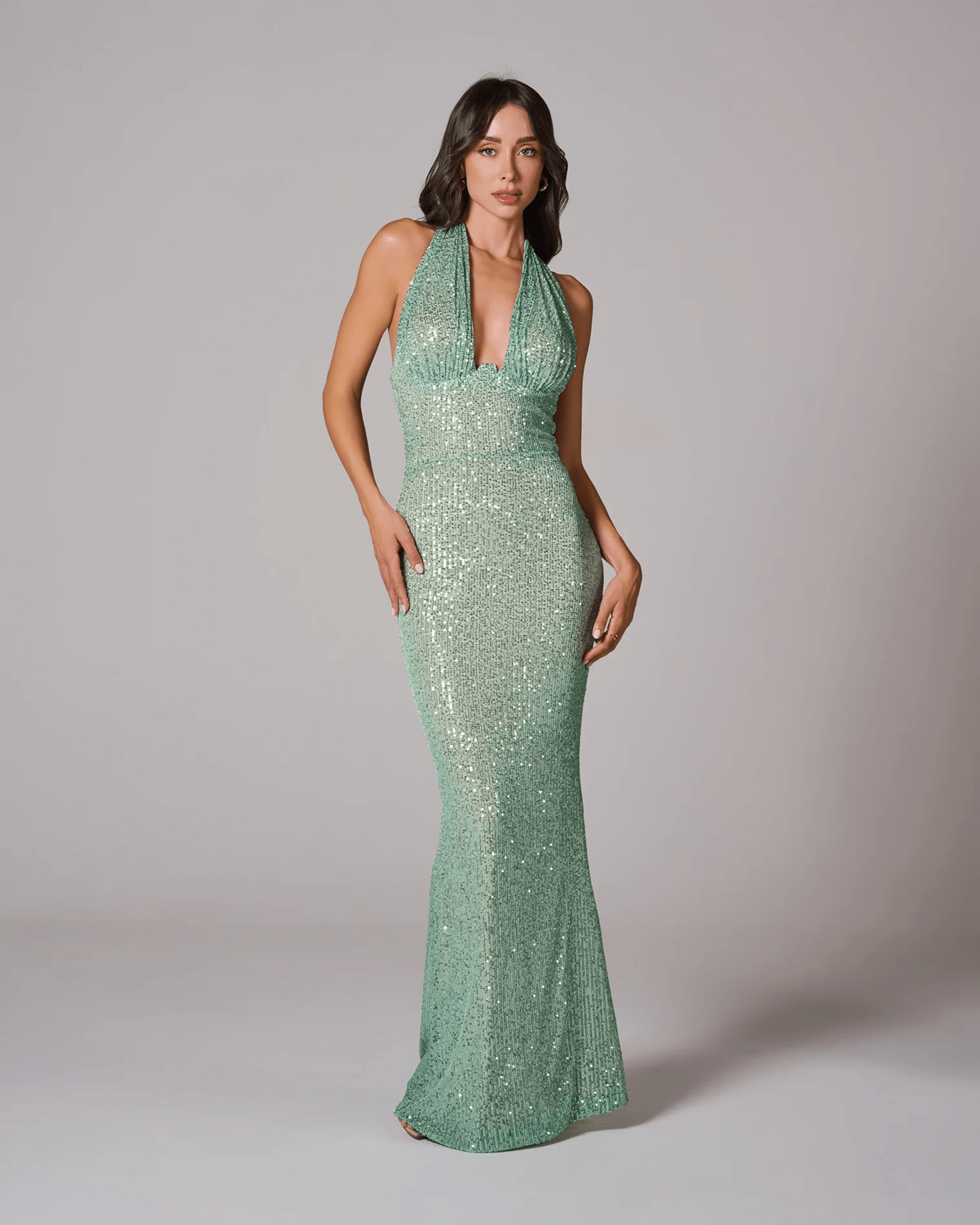 Olivia Halter Maxi Dress - Endless - UAE Rental and Resale for Women's Fashion