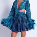 Ombre Sequin Mini Dress - Endless - UAE Rental and Resale for Women's Fashion