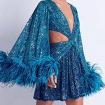 Ombre Sequin Mini Dress - Endless - UAE Rental and Resale for Women's Fashion