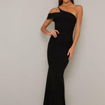 One Shoulder Bodycon Maxi Evening Dress - Endless - UAE Rental and Resale for Women's Fashion