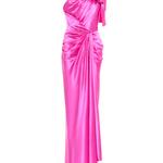 One Shoulder Pink Evening Dress Gown - Endless - UAE Rental and Resale for Women's Fashion
