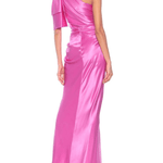 One Shoulder Pink Evening Dress Gown - Endless - UAE Rental and Resale for Women's Fashion