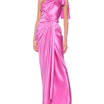 One Shoulder Pink Evening Dress Gown - Endless - UAE Rental and Resale for Women's Fashion