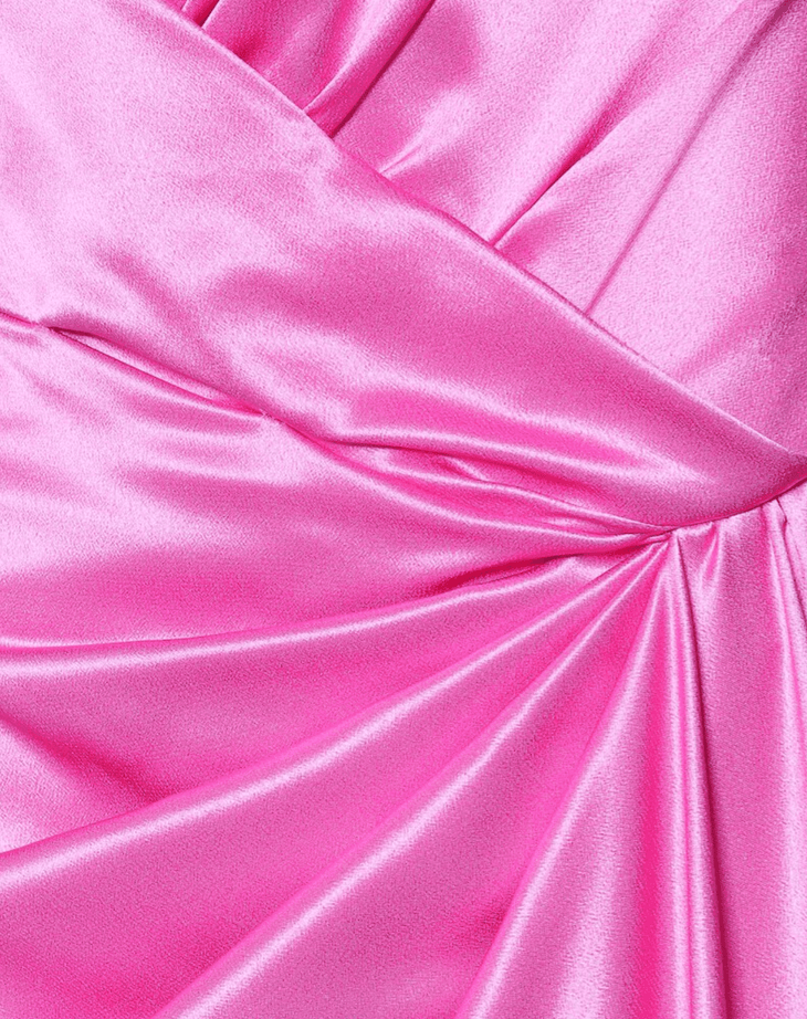 One Shoulder Pink Evening Dress Gown - Endless - UAE Rental and Resale for Women's Fashion