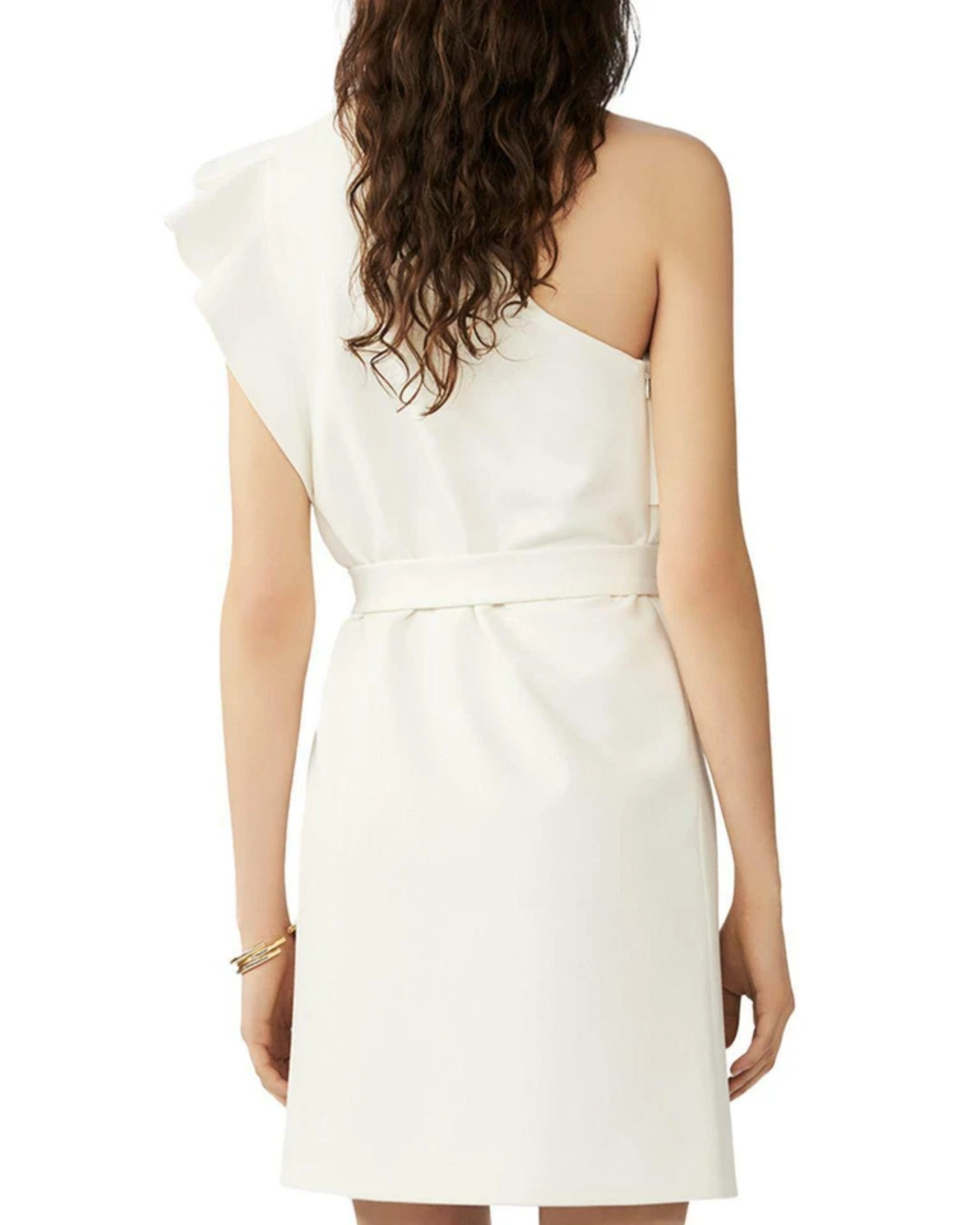 One-Shoulder Ruffle Mini Dress - Endless - UAE Rental and Resale for Women's Fashion
