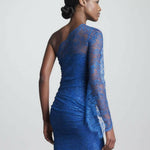 One Sleeved Lace Party Dress - Endless - UAE Rental and Resale for Women's Fashion