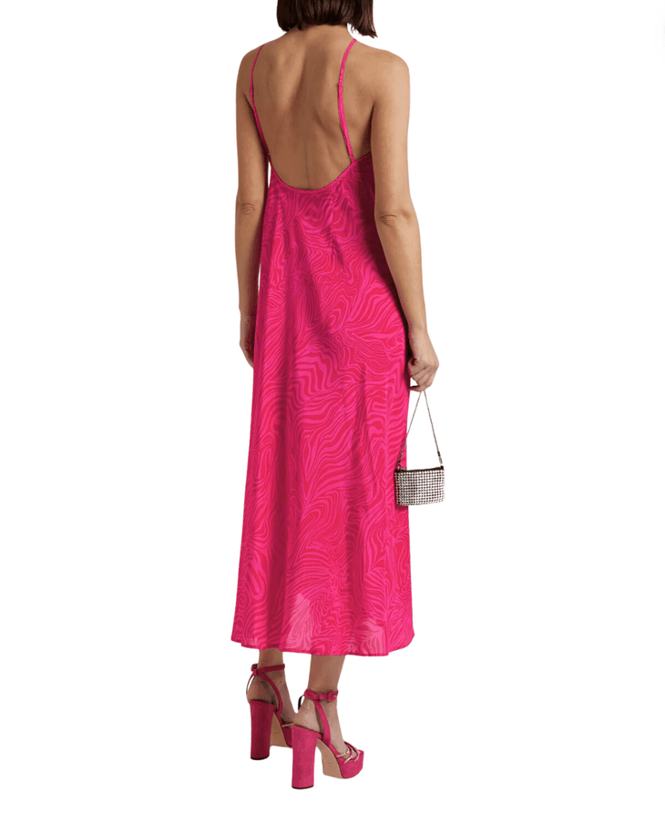 Opal Printed Silk-Crepe Midi Dress - Endless - UAE Rental and Resale for Women's Fashion