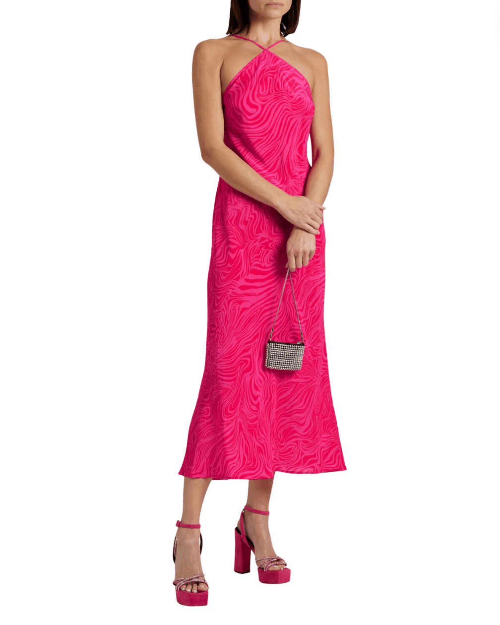 Opal Printed Silk-Crepe Midi Dress - Endless - UAE Rental and Resale for Women's Fashion