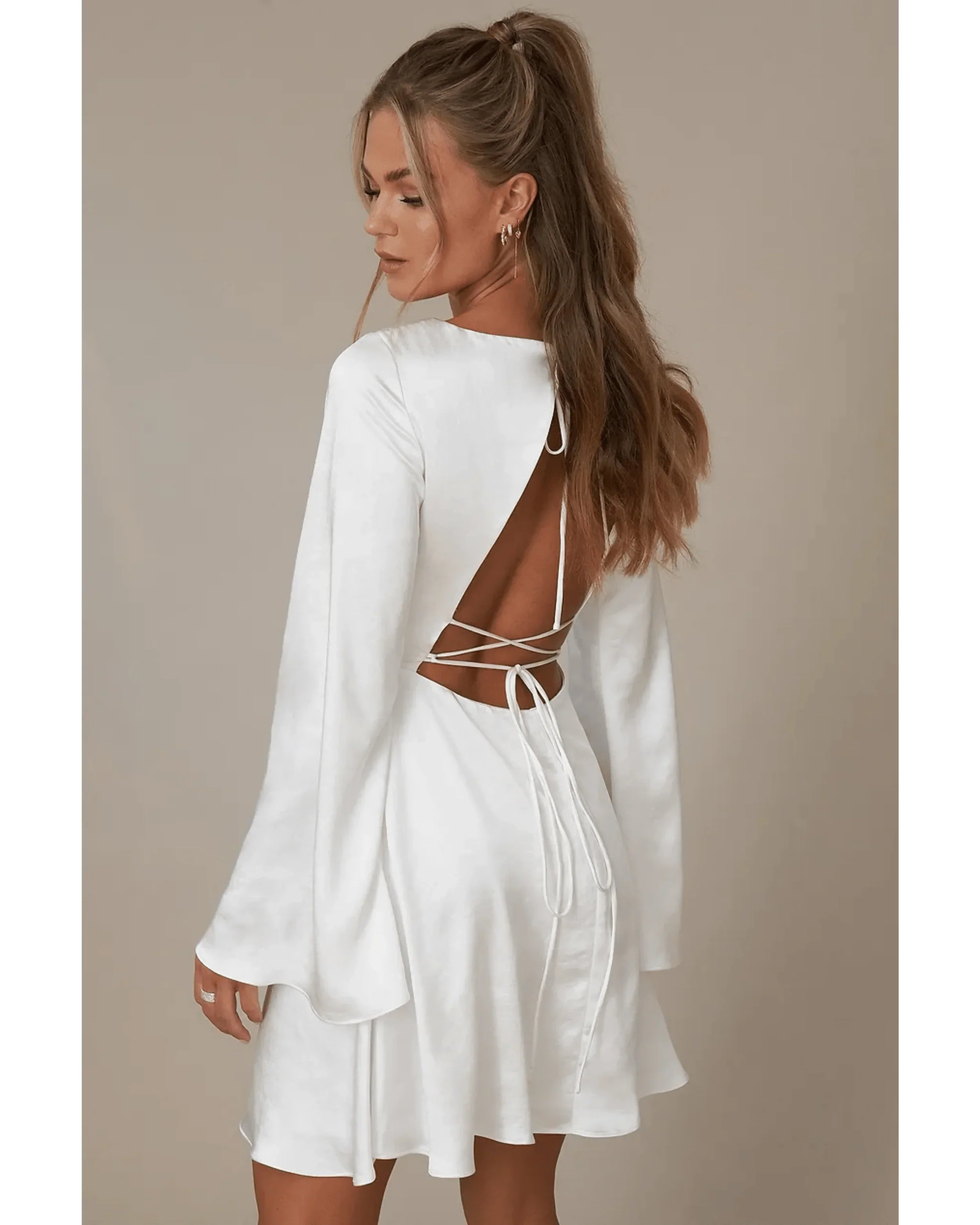 Open Back Flowy Dress - Endless - UAE Rental and Resale for Women's Fashion