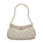 Ophidia Leather-trimmed Canvas-jacquard Shoulder Bag - Endless - UAE Rental and Resale for Women's Fashion